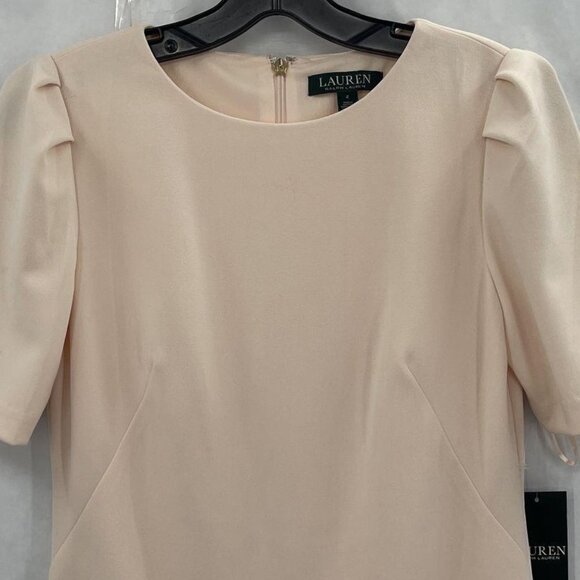 Lauren Ralph Lauren Belle Rose Blush Sheath Dress Sz 2 NWT Holiday Wedding - Picture 3 of 5